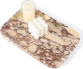 Karibiber Calacatta Marble Vanity Trays, Marble Bathroom Tray Countertop by Karibiber