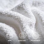 Absorbent Bath Towel Wrap Set for Women, Microfiber Shower Robe Body Towel - Image 4