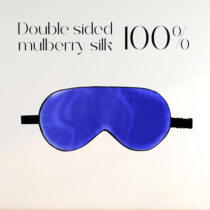 ZIMASILK 100% Natural Silk Sleep Mask Blindfold, Adjustable Super-Smooth Soft - Image 3