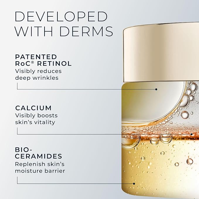 RoC Deep Wrinkle Rich Cream, Fragrance Free, Daily Anti-Aging Firming Cream - Image 6