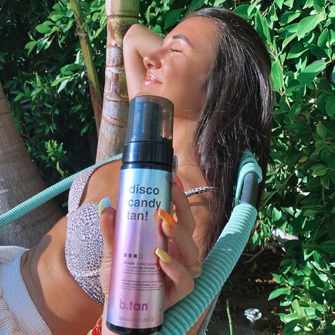 b.tan Large Candy Scented Self Tanner Mousse | Party Size Disco Candy Tan - Image 9