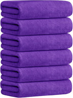 JML Bath Towel, Microfiber Bath Towels Set 6 Pack 30" x 60" by JML
