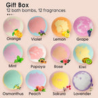 iHave Bath Bombs for Kids and Women, 12 Natural Handmade Bath Bomb Gift Set - Image 2