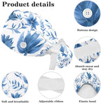 Scrub Cap with Hair Scrunchy, Ponytail Holder Surgical Cap - Image 4
