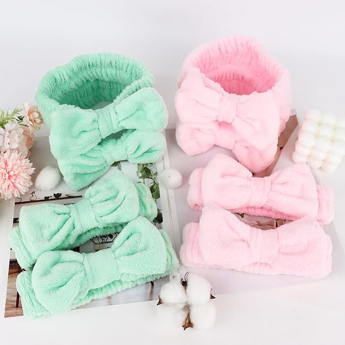 8 Pack Spa Headband for Washing Face Stocking Stuffers Skincare Headbands Bulk - Image 7