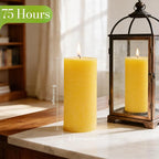 Citronella Candles Pillar, 2.8x6 Inch, 75 Hours Long Burn Time, Citronella - Image 3