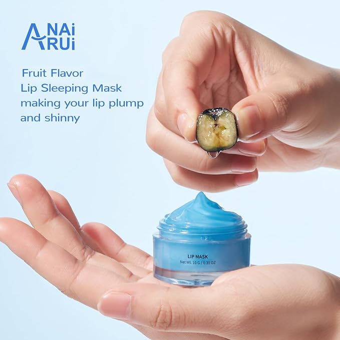 ANAI RUI Lip Therapy Set, Lip Scrub & Lip Mask, Overnight Moisturizing Lip Care - Image 8