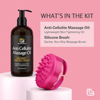 Anti Cellulite Massage Oil and Silicone Body Brush – Collagen and Stem Cell - Image 6