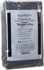 ForPro Premium Bleach Tough Salon Towels, Cool Grey, 100% Cotton, Bleach-Proof - Image 4
