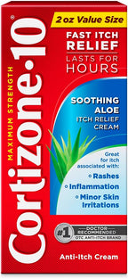 Cortizone-10 Maximum Strength Soothing Aloe Itch Relief Cream, 1% Hydrocortisone by Cortizone10