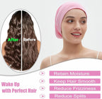 Sleep Cap Bonnet for Sleeping, Adjustable Cooling Ice Silk Lined Hair Bonnets - Image 3