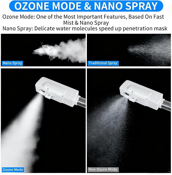 Professional Facial Steamer, Ozone & Hot Mist Spray, Stand Face Steamer - Image 4
