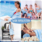 SmoothNovelty 16 Pack Microfiber Bath Towels Bulk 27'' x 60'' Oversized Size - Image 7