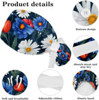Scrub Cap with Hair Scrunchy, Ponytail Holder Surgical Cap - Image 4