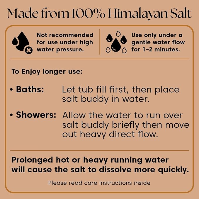 UMAID Himalayan Pink Salt Rock for Shower & Bath – Salt Buddy™ 4 lb Hanging - Image 2