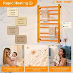 ENZE Smart Heated Towel Rack, 9-Bar Wall-Mounted Electric Towel Warmer 230W - Image 3