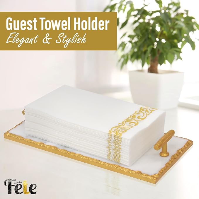 Guest Towel Holder Tray for Bathroom - Image 2