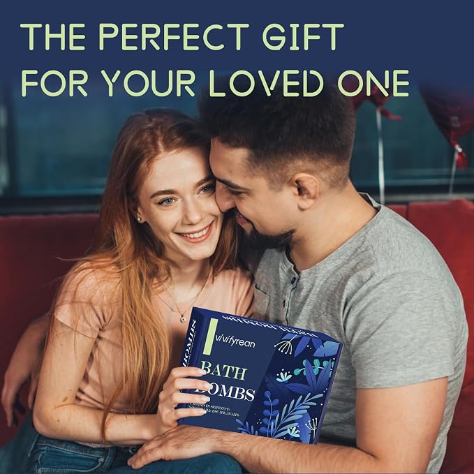 Bath Bombs for Men, Organic Bath Bombs, Anniversary Birthday Gift Set, Natural - Image 4