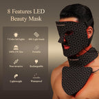 MEGELIN Led Red Light Therapy Face & Neck Mask, 7 Colors Led Light Therapy - Image 2