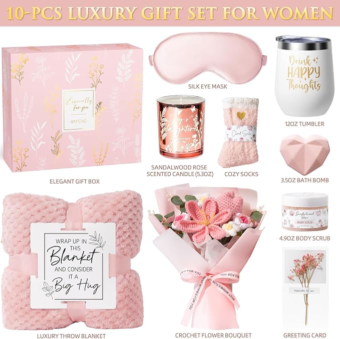Mothers Day Birthday Gifts for Women Self Care Package Get Well Soon Gift - Image 2