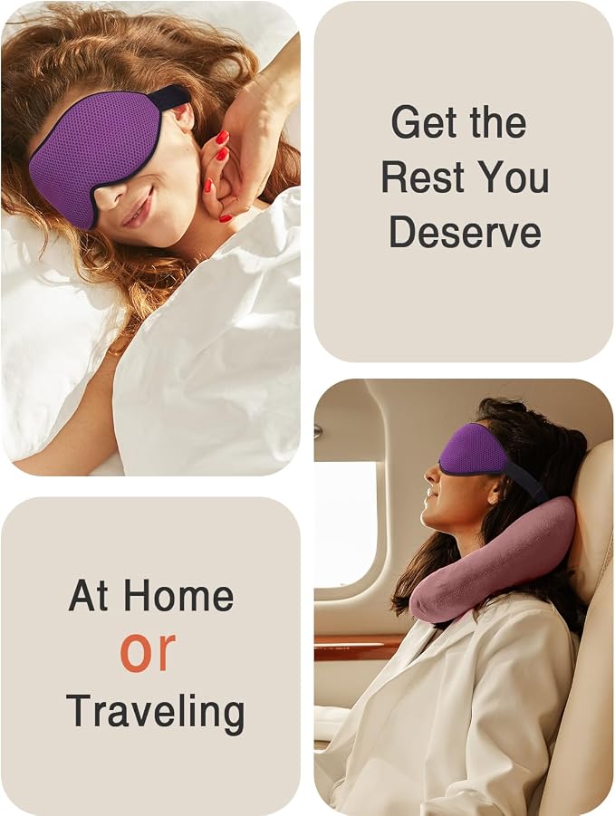MABAO Sleep Mask for Side Sleeper, Eye Mask for Sleeping Women Men, 3D - Image 7