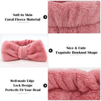 Ondder Spa Headband for Washing Face 8 Pack Dark Pink Skincare Headbands for - Image 2