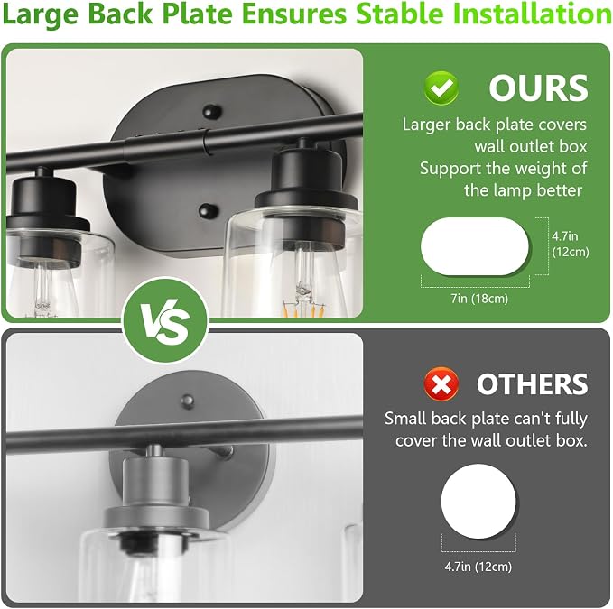 Ascher 4-Light Bathroom Light Fixtures, Modern Vanity Lights - Image 4