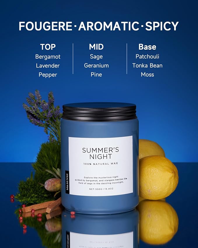 M&SENSE Summer's Night Scented Candles - Image 2