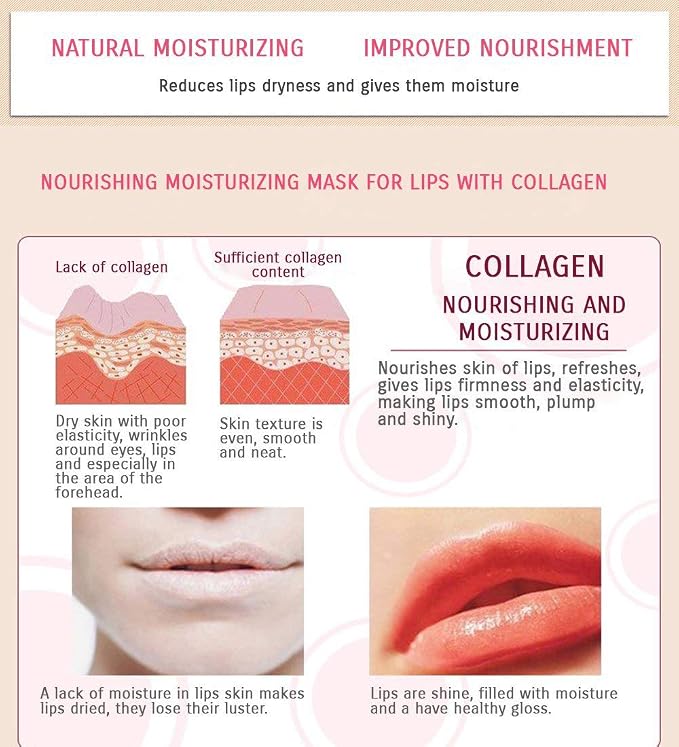 Lip Mask Patches, Moisturizing Anti-Wrinkle Anti-Aging Firm Hydrate Lips - Image 2