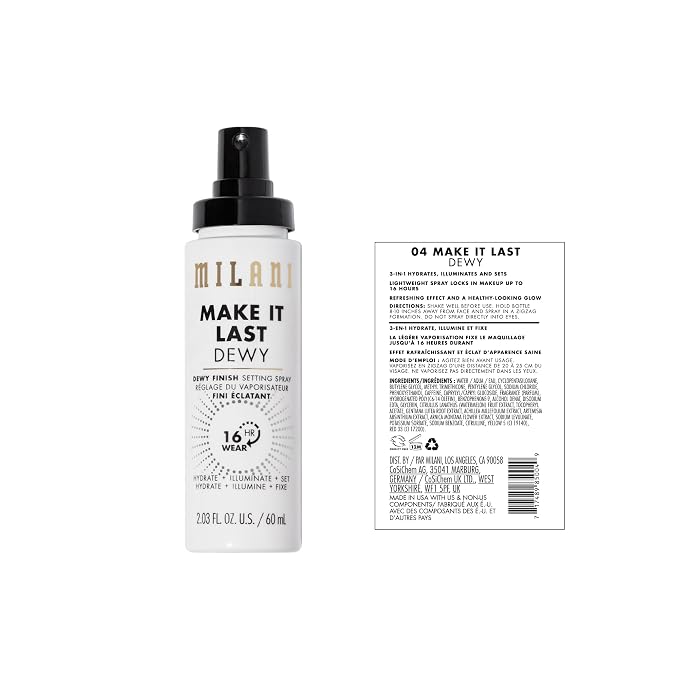 Milani Setting Spray + Primer, Make It Last Dewy - Image 2