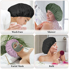 3 Pack Waterproof Reusable Shower Cap - Image 6
