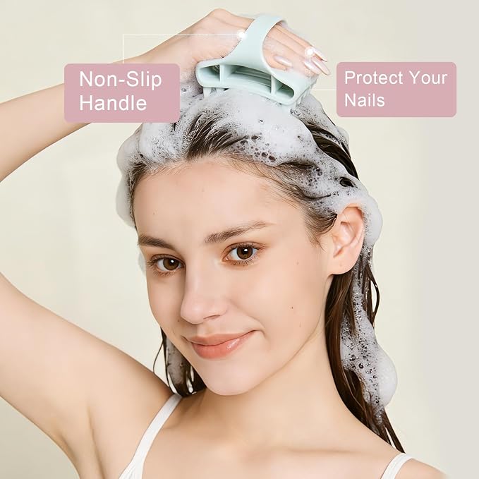 RHOS Shampoo Brush, Soft Silicone Scalp Scrubber, Scalp Massager - Image 5