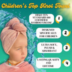 Kids Hair Towel Wrap | 100% Bamboo Viscose |Tailored Small | Essential Hair - Image 4