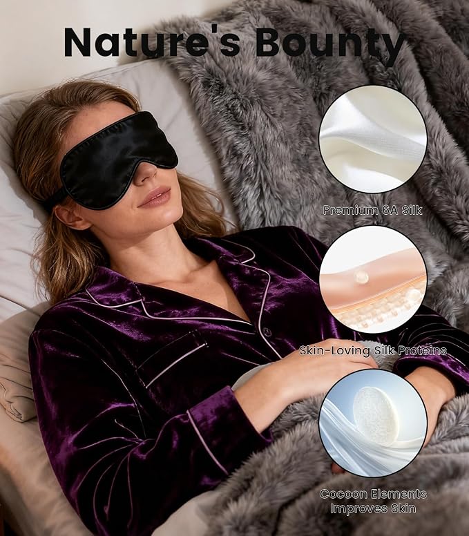 Formé & Found Silk Sleep Mask for Men & Women, 100% 6A Mulberry Silk, 16 Momme - Image 6