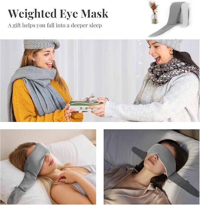Weighted Eye Mask for Sleeping, Cloud-Like Comfort Softness, 3D Contoured - Image 7