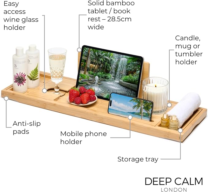 Deep Calm Bathtub Tray Caddy - Image 2