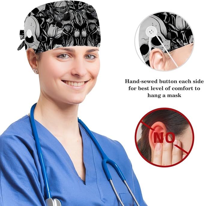Scrub Cap, Nurse Hat, Surgical Cap - Image 3