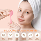 4-Piece Silicone Facial Cleansing Brush Set Manual Facial Cleansing Brush Pore - Image 5