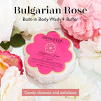 Spongellé Bulgarian Rose Daisy Spongette Bath Sponge | Built-in Body Wash & - Image 2