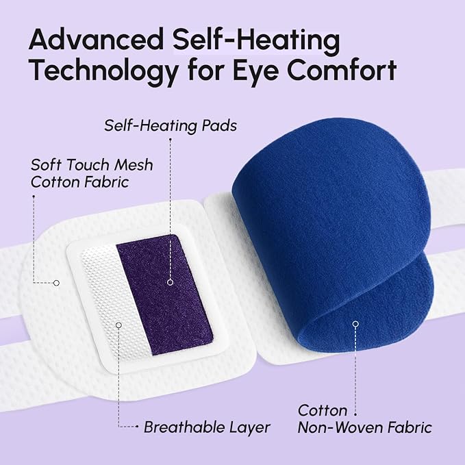 MAREE Heated Eye Masks for Dry Eyes – Steam Eye Mask Disposable – Lavender Self - Image 8