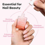 modelones Nail Strengthener Jelly Pink Purple Nail Polish Nail Repair - Image 6