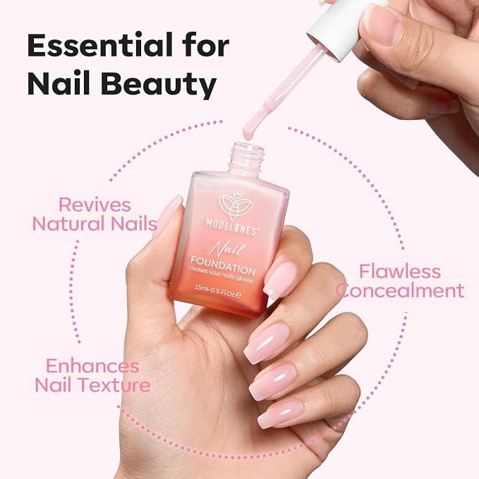 modelones Nail Strengthener Jelly Pink Purple Nail Polish Nail Repair - Image 6