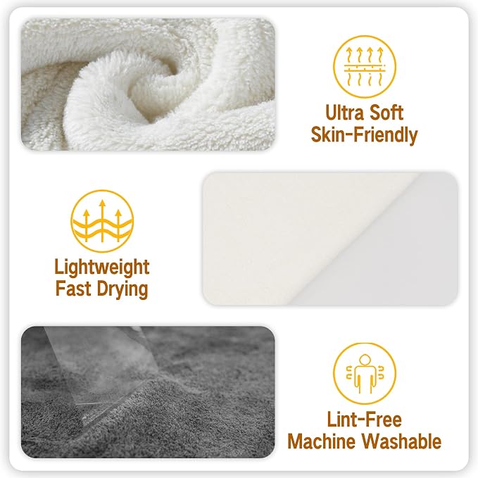 MAYOKEN® 12PCS U-Shaped Microfiber Facial Towels - Image 3