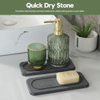 2Pack Diatomite Stone Coasters Water Absorbing Sink Tray - Image 2
