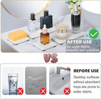 4PCS Stone Drying Tray for Bathroom Sink and Kitchen Counter, Fast Drying - Image 5