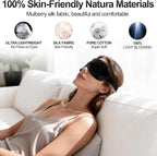 Silk Sleep Mask for Sleeping, Lightweight & Comfortable Blindfold for Women & - Image 2
