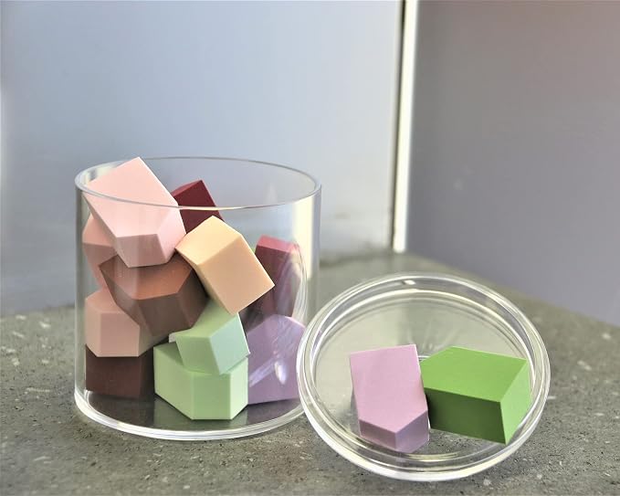 20-Ounce Qtip Holder Storage Canister Set of 2, Bathroom Makeup Organizer - Image 6