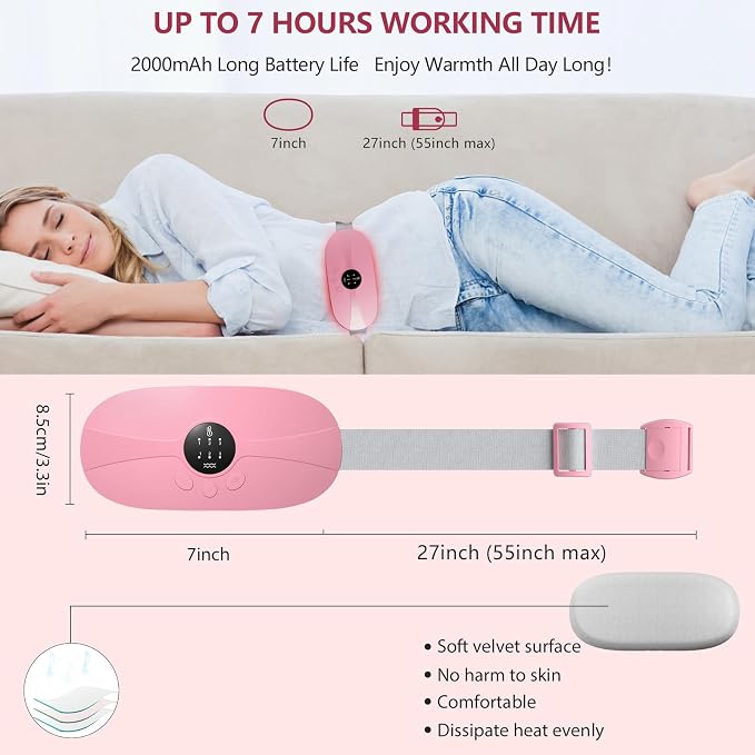 HOTBAG Heating Pad for Period Cramps Portable Cordless 3S Fast Period Heating - Image 7