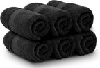 White Classic Luxury Black Hand Towels - Image 3