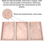 Marble Bathroom Vanity Tray, Natural Luxury Vanity Home Kitchen Bathroom Table - Image 4
